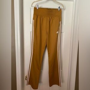 Adidas gold joggers.